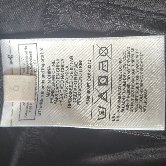 Adidas Black Golf Shorts size 6 NWT - Picture 7 of 7